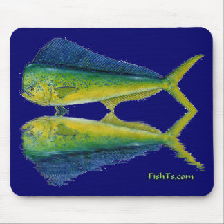 Mousepad Golfinho, Dorado, MahiMahi com reflexão