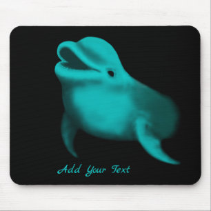 Mousepad Golfinho Sortudo - Adicione seu texto