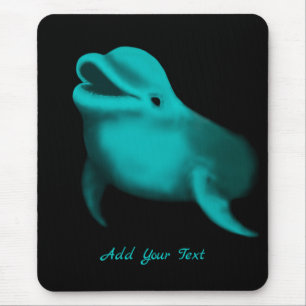 Mousepad Golfinho Sortudo - Adicione seu texto