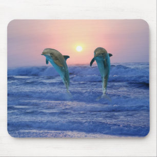 Mousepad Golfinhos no nascer do sol