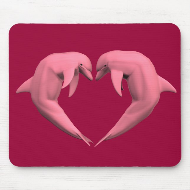 Mousepad Golfinhos Rosa (Frente)