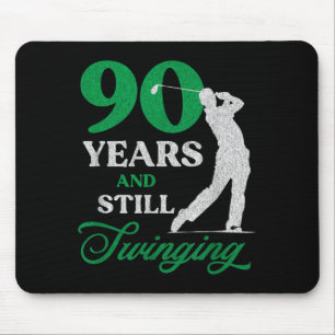 Mousepad Golfista de 90 anos de idade_ Citação de golfe Gol