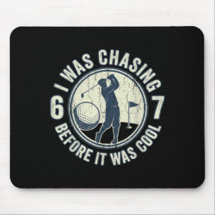 Mousepad Golfista Engraçado 67 Meme Piada de Golfe Caçando 