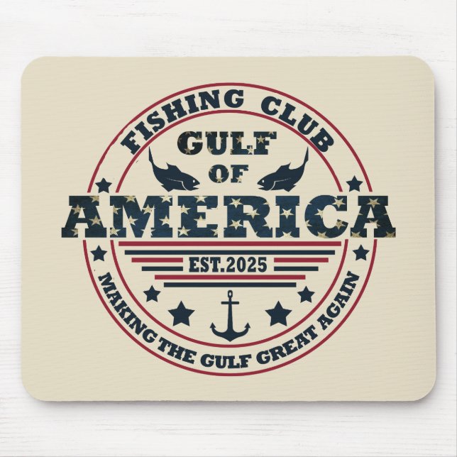 Mousepad Golfo da América Clube de Pesca Patriótico America (Frente)