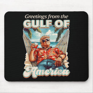 Mousepad Golfo Da América Dos Eua Trump Saudação Do Patrio