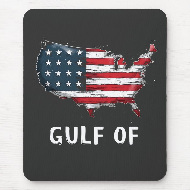 Mousepad Golfo da América Engraçado Trump Costa Leste Méxic (Frente)