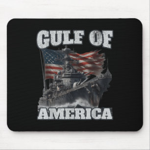 Mousepad Golfo Da América Eua Engraçada Homens Da Bandeira 