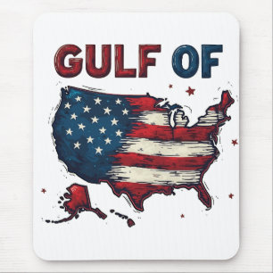 Mousepad Golfo da América Mapa Trump EUA Golfo do México