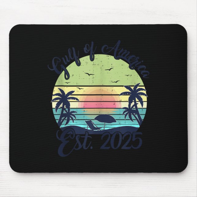 Mousepad Golfo De Bandeira Americano 2025 (Frente)