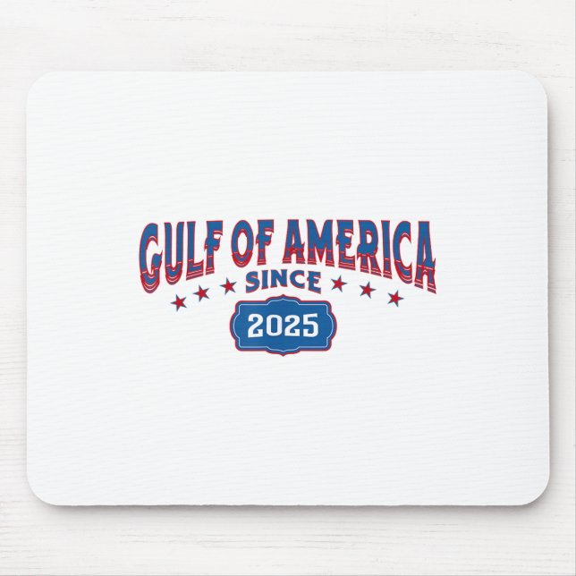 Mousepad Golfo De Retro Da América Dos Eua Desde 2025 Bande (Frente)