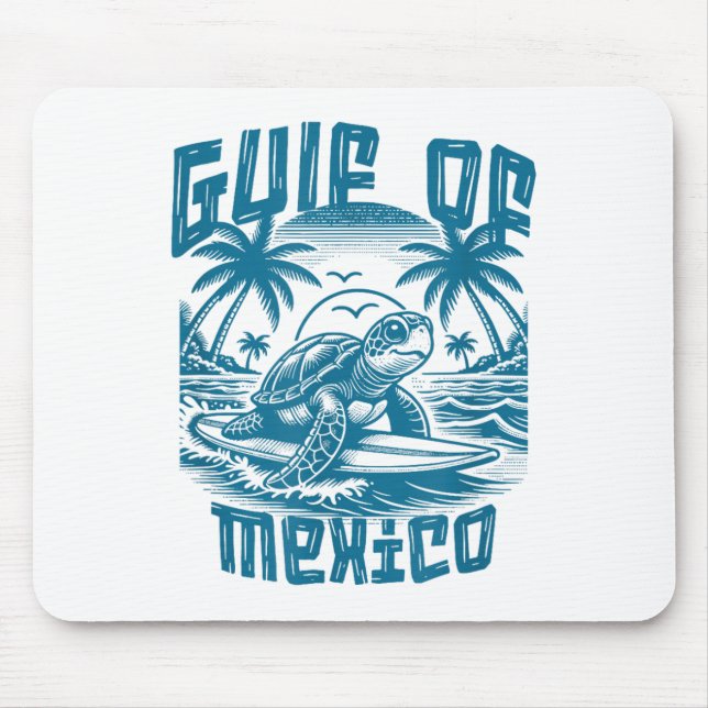 Mousepad Golfo De Retro-Verão Do México (Frente)