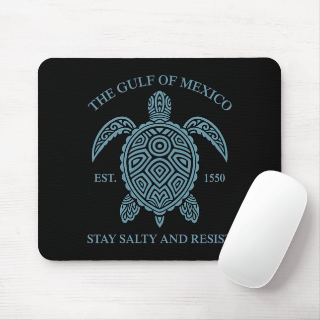 Mousepad Golfo Do México ESTD 1550 Fica Salgado E Resiste (Com mouse)