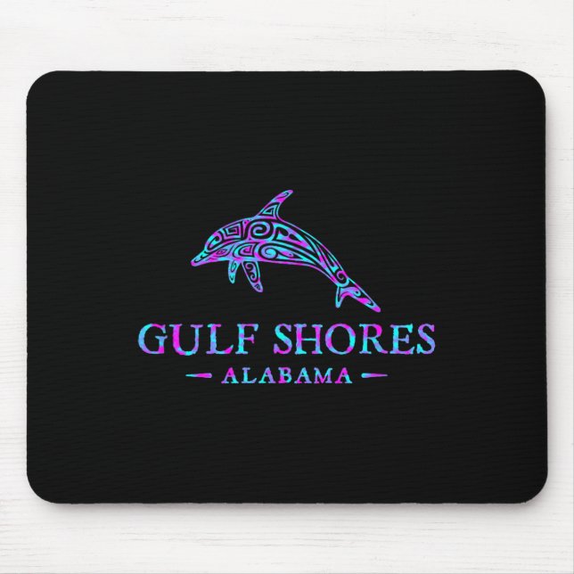 Mousepad Golfo Pérsico Albânia Retro Dolphin Boys Toddl (Frente)