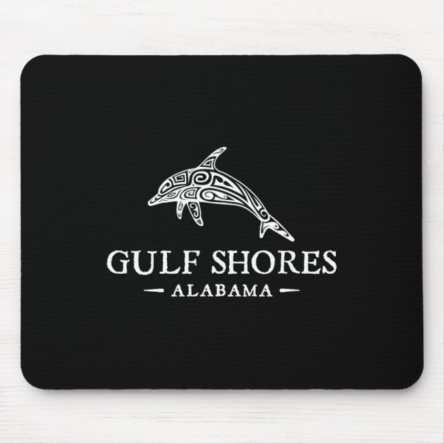 Mousepad Golfo Shores Alabama - Férias com Viagem de golfin (Frente)