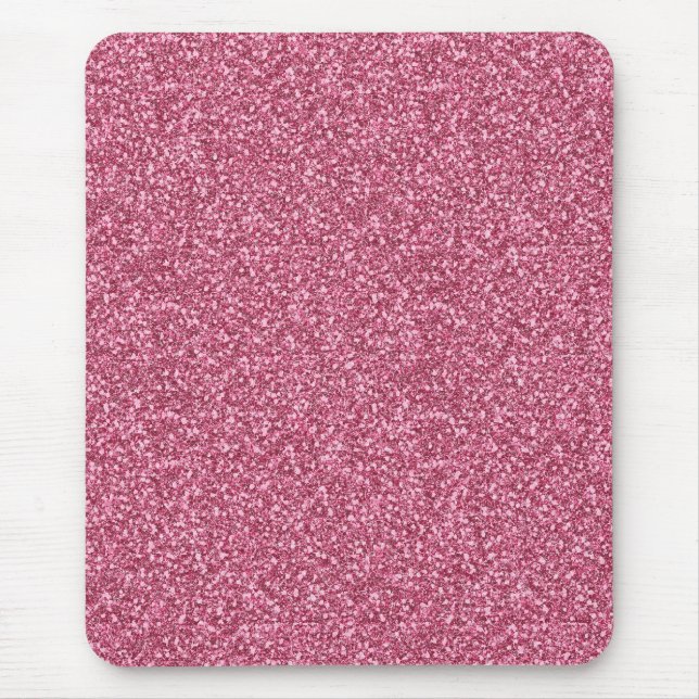 Mousepad Goma-de-bolha giratória bonita, moda, cor-de-rosa (Frente)