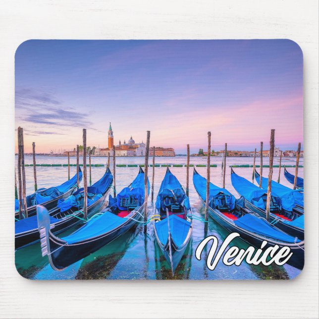 Mousepad Gôndolas Na Bela Veneza, Itália (Frente)