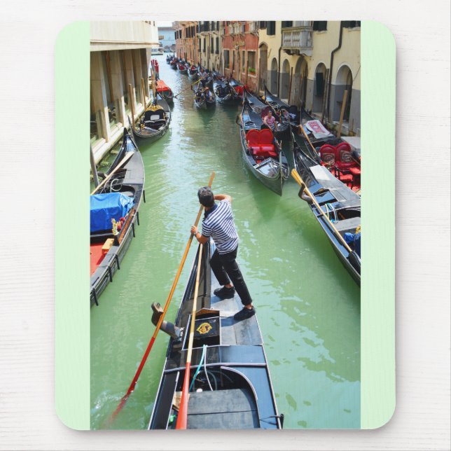 Mousepad Gondolier em Veneza (Frente)