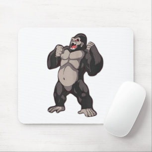 Mousepad Gorila Rugindo Macaco Macaco