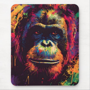 Mousepad Gorila Selvagem Urbana de Grafite Selvagem Selvage