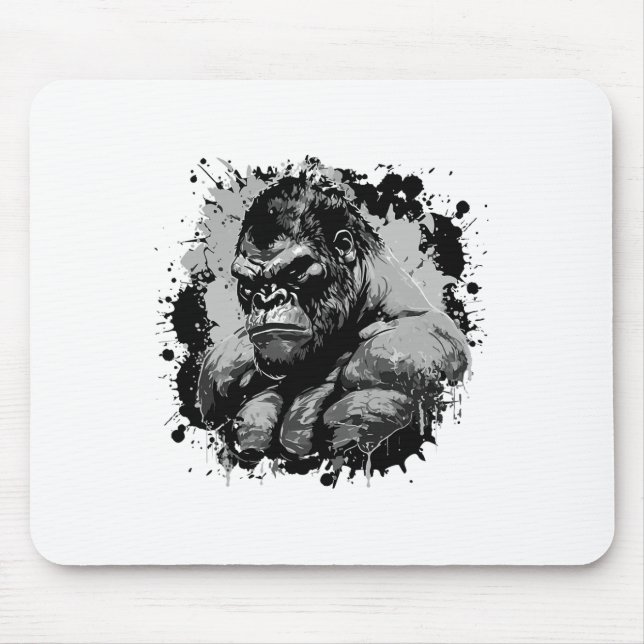Mousepad Gorilla Beast Muscles Workout Bodybuilding Boxing  (Frente)