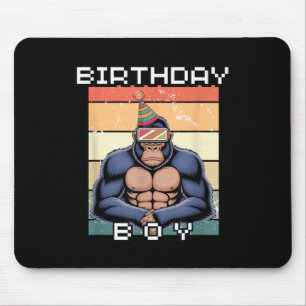 Mousepad Gorilla Birthday Decora Macaco Tag Vr Gamer