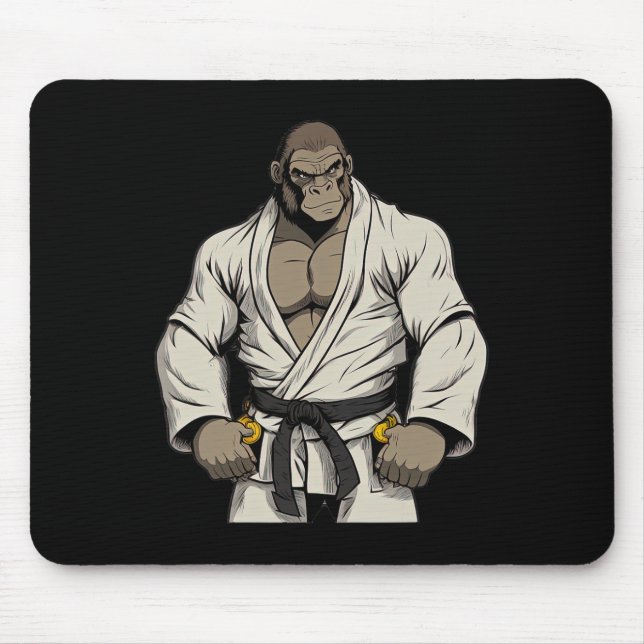 Mousepad Gorilla In Keikogi - Karateka Japonês (Frente)