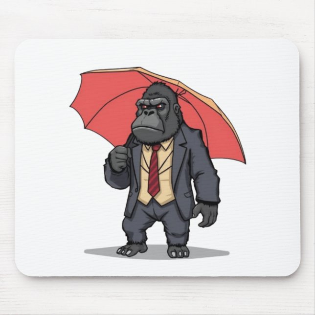Mousepad Gorilla In Suit (Frente)