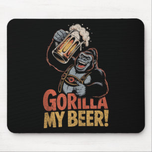 Mousepad Gorilla My Beny Funny Ape Caneca de cerveja Party