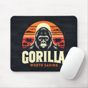 Mousepad Gorillas vale salvar a vida selvagem no mundo