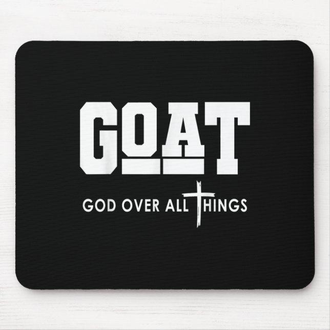 Mousepad Goste de Deus sobre todas as coisas Engraçado Jesu (Frente)