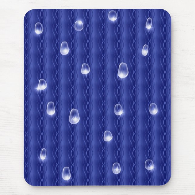 Mousepad Gotas de chuva em metal (Frente)