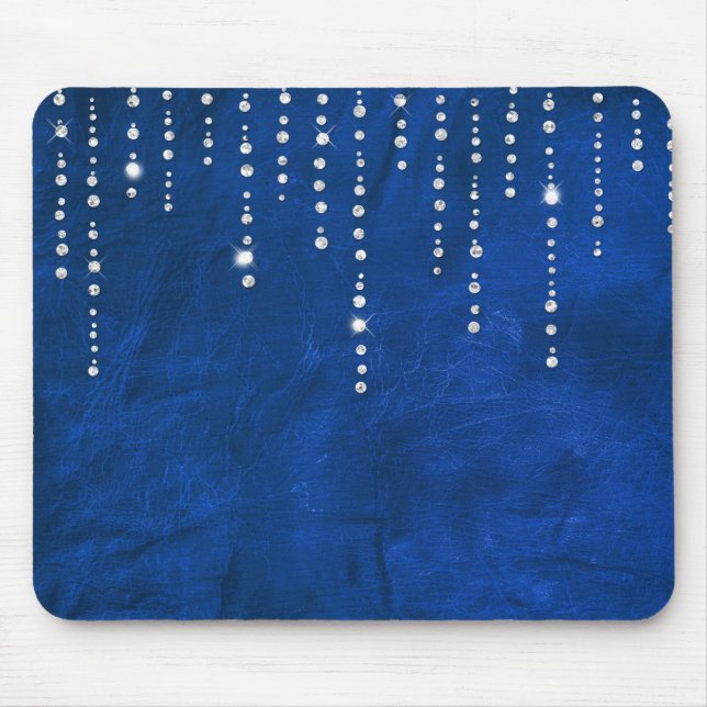 Mousepad gotejamento de diamante em couro (Frente)