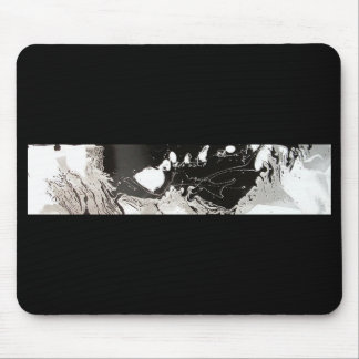 Mousepad Gotejamento Preto Prata