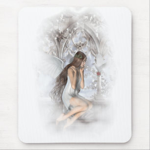 Mousepad Gothic Angel e sua pomba Vignette
