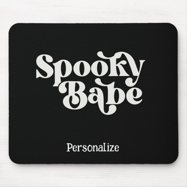 Mousepad Gothic & Creepy Spooky Babe Personalized Computer (Frente)