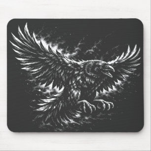 Mousepad Gothic Raven – por BurnsInHell