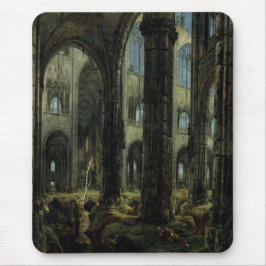 Mousepad Gótica Church Ruins (por Carl Blechen)