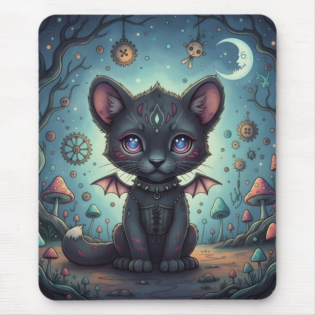 Mousepad Gótica Fantasy Baby KitBat (Frente)