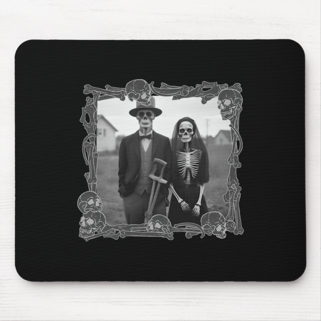 Mousepad Gótica Skeleton Halloween (Frente)
