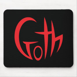 Mousepad Gótico (Apontado) (Vermelho)