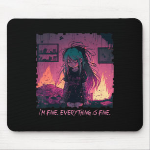 Mousepad Gótico do Pastel Menhera Sou Bela Garota Triste