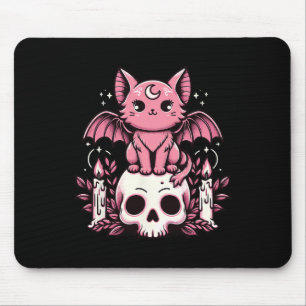 Mousepad Gótico Kawaii Pastel Cachorro Cachorro Gato Esquel