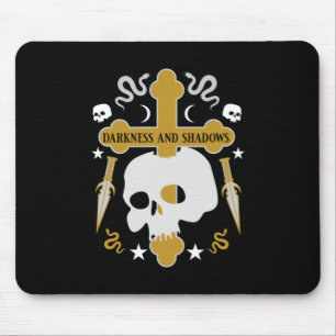 Mousepad Góticos Crânio E Cruz