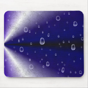 Mousepad Gotículas de chuva no Arco-íris Roxo