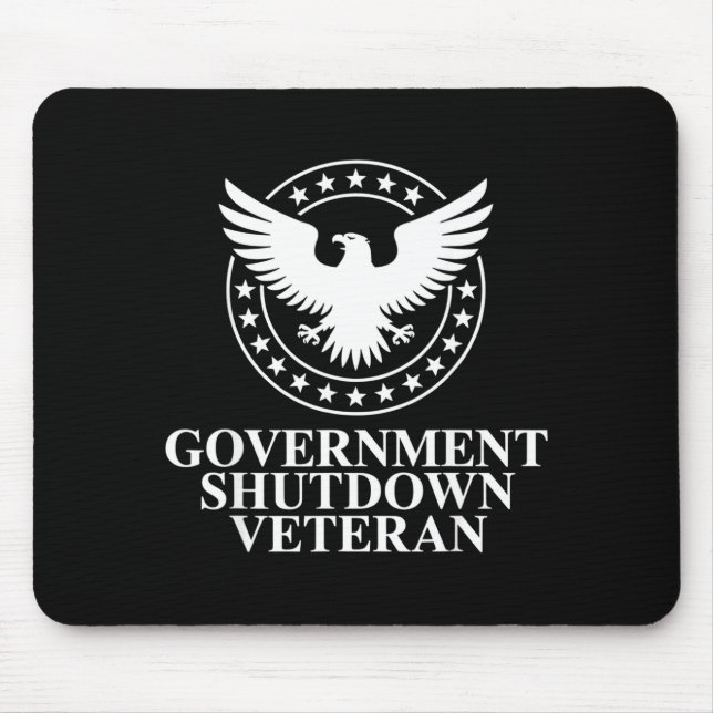 Mousepad Government Shutdown Veteran Eagle Patriotic Litica (Frente)