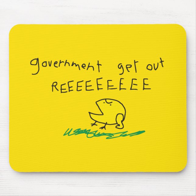 Mousepad Governo fora REE SNEKRIGHT Bandeira Gadsden (Frente)