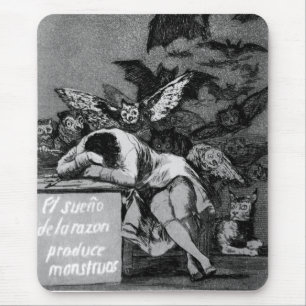 Mousepad Goya o sono da razão produz monstro