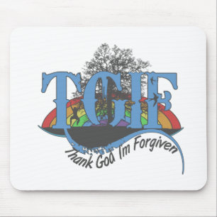 Mousepad Graças a Deus eu fui perdoado TGIF