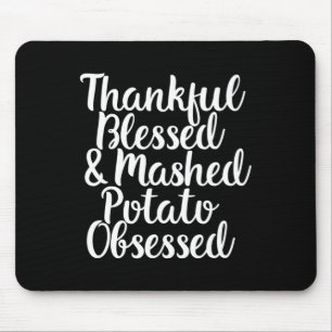 Mousepad Graças abençoado e amassado Obrigados obcecados de