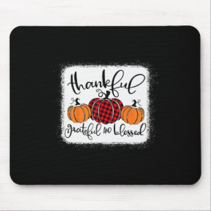 Mousepad Graças Grateful e abençoado Pumpkin Fall
